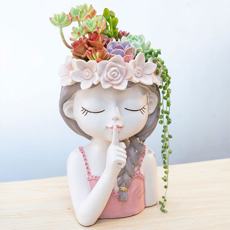 Snowy Sunday scaled on shelf with succulent to show size and styling benefit
