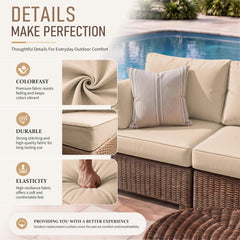 Snubbull non-slip bottom fabric close-up preventing cushion sliding on sofa