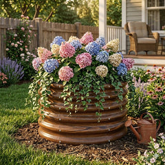 SnugNiture close-up of rubber edging protecting hands and reinforcing planter rim