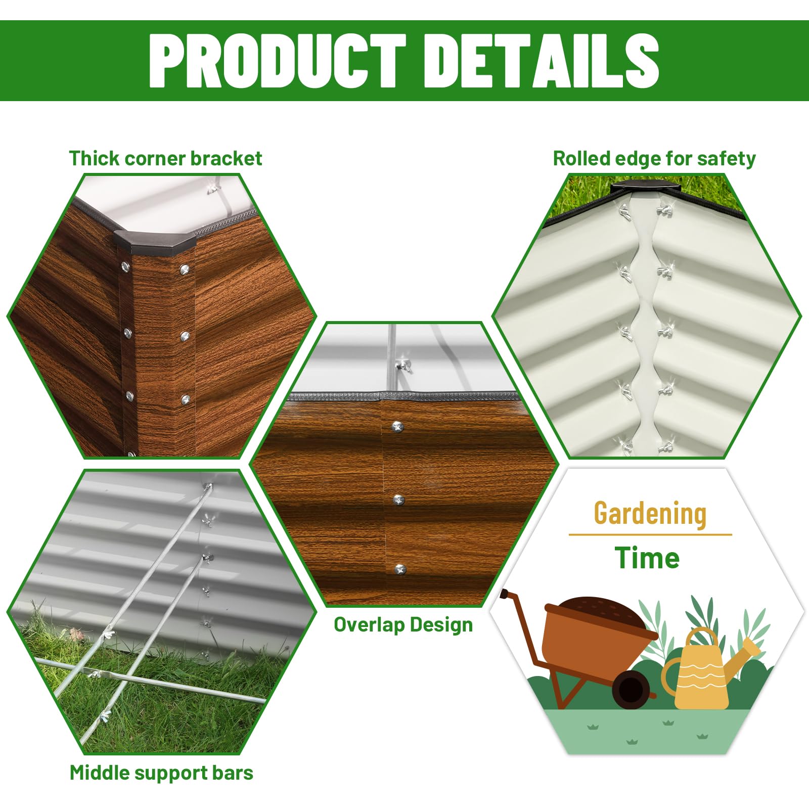 SnugNiture protective edge trim close-up showing safer handling for family gardening