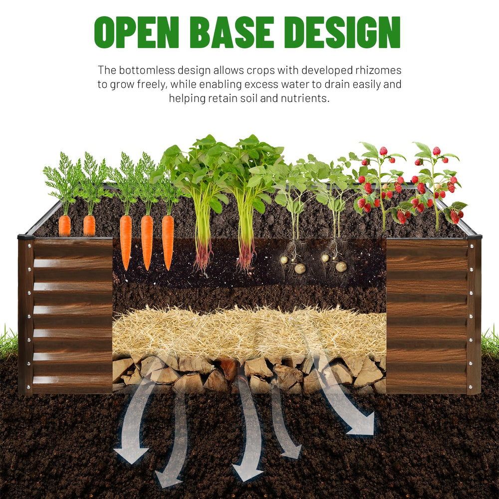 SnugNiture raised bed filled with vegetables showing increased planting capacity benefits