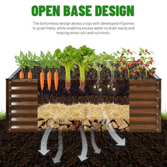 SnugNiture raised bed filled with vegetables showing increased planting capacity benefits