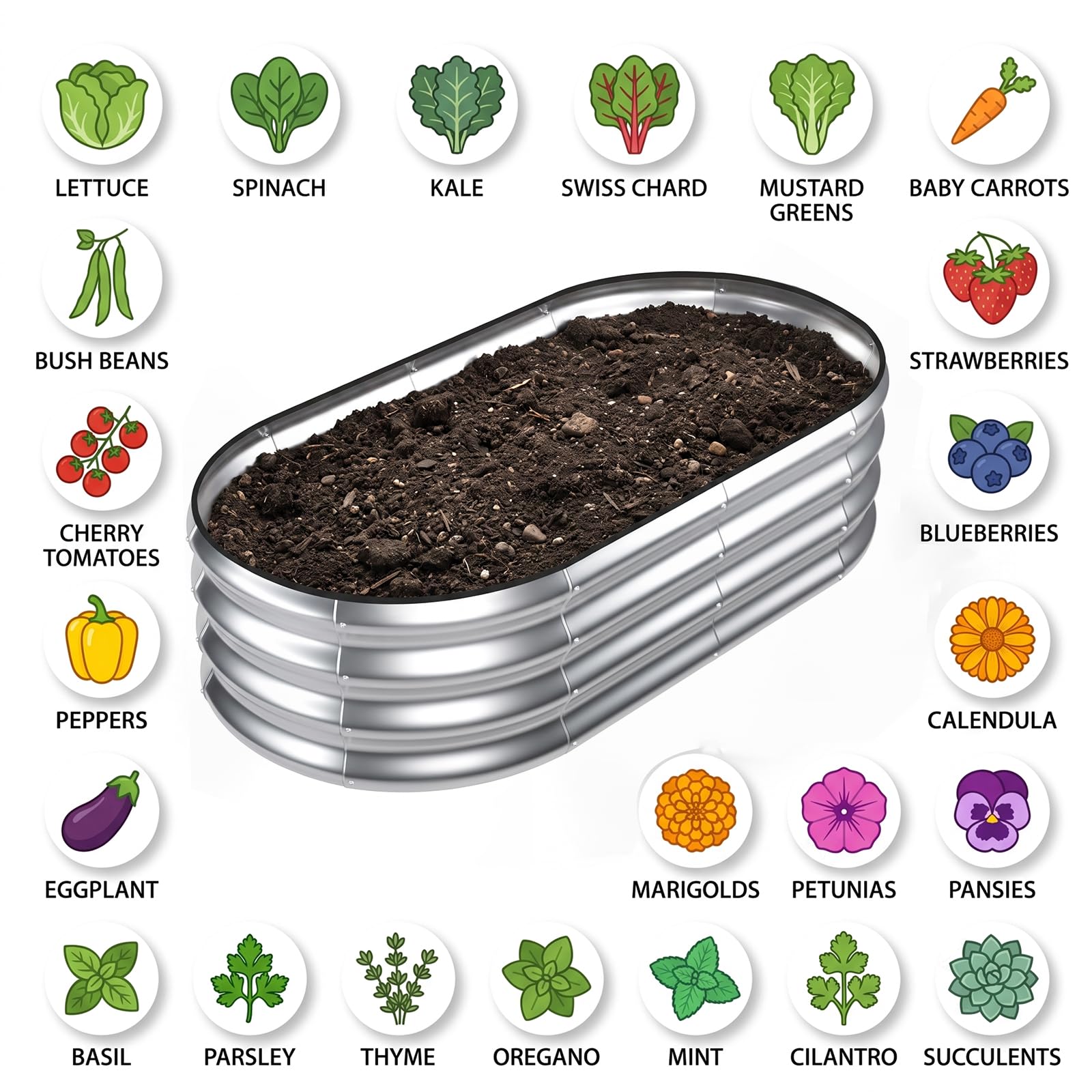 SnugNiture planter filled with herbs illustrating productive kitchen-garden benefit