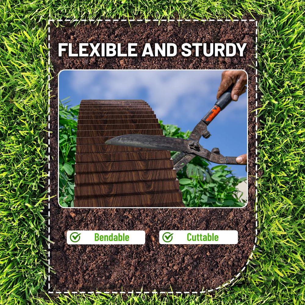 SnugNiture backyard pathway with edging showing polished landscape definition
