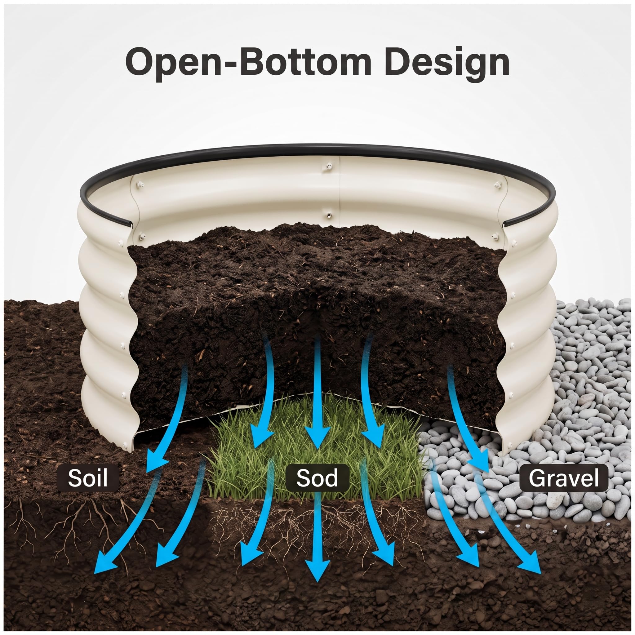 SnugNiture planter next to ruler for scale to help choose location and size benefit