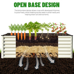 SnugNiture assembled bed filled with soil ready for planting, maximizing garden space