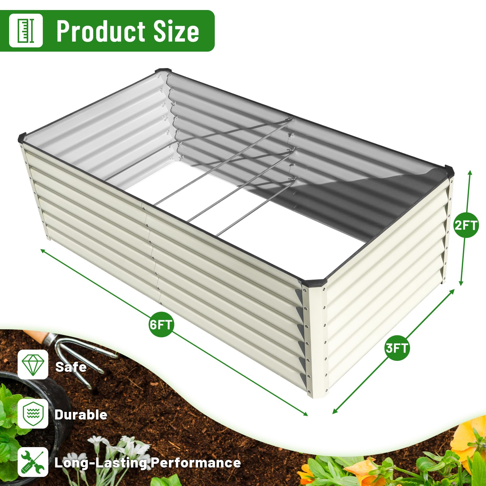 SnugNiture bed beside measuring tape showing true 6x3x2 ft scale for planning
