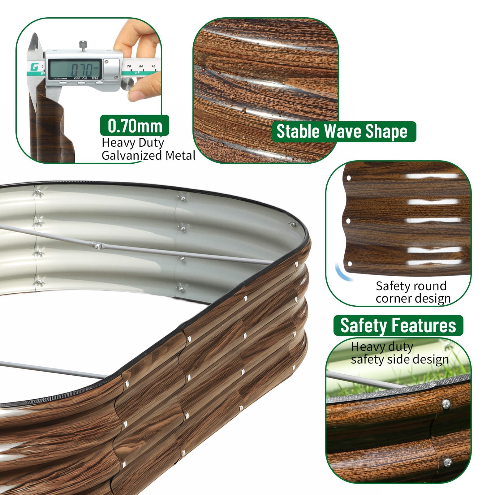 SnugNiture rubber edging detail demonstrating safe, smooth rim protection for hands and pets