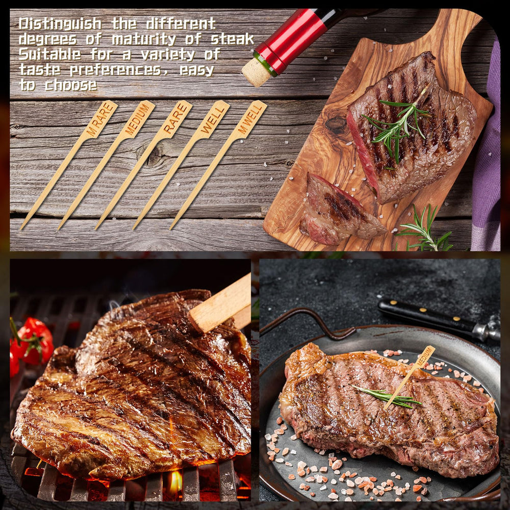 Soaoo in-use on grill marking steak doneness for faster service