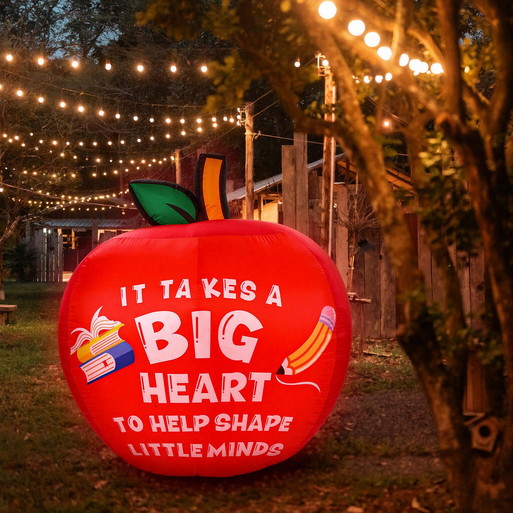 Soaoo inflatable set up on a school playground creating festive teacher appreciation atmosphere
