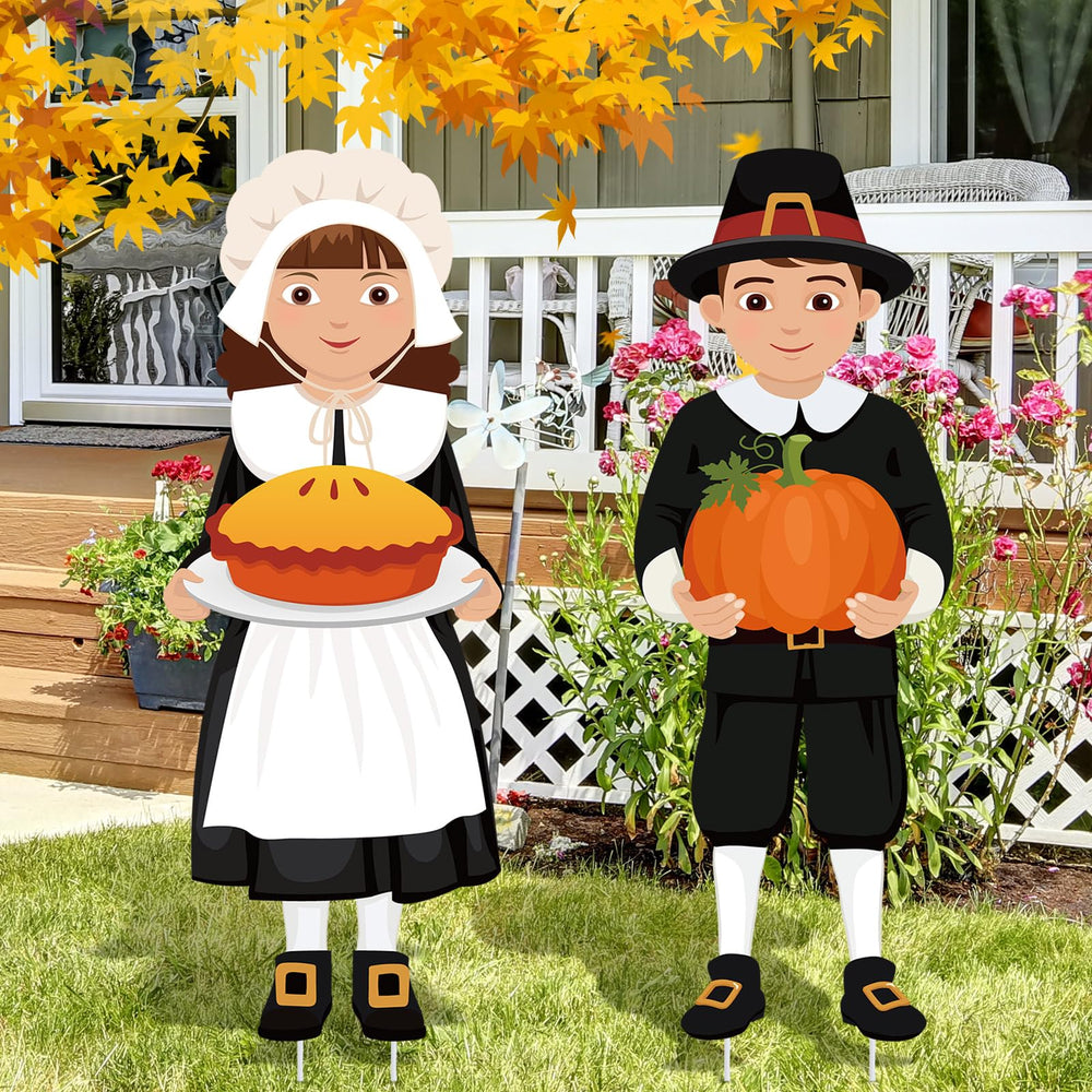 Soaoo pilgrim boy front view showing cheerful harvest decoration and curb appeal