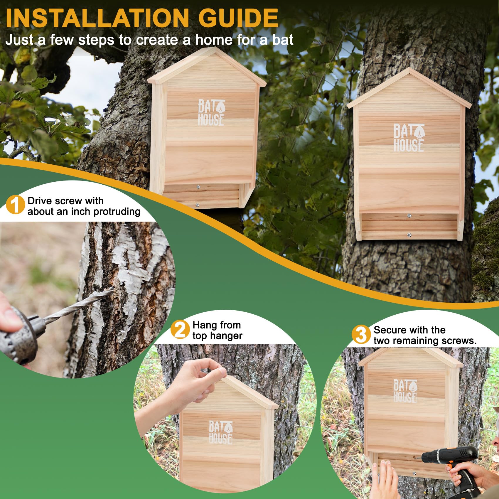 Sobalai product label and included screws illustrating easy installation