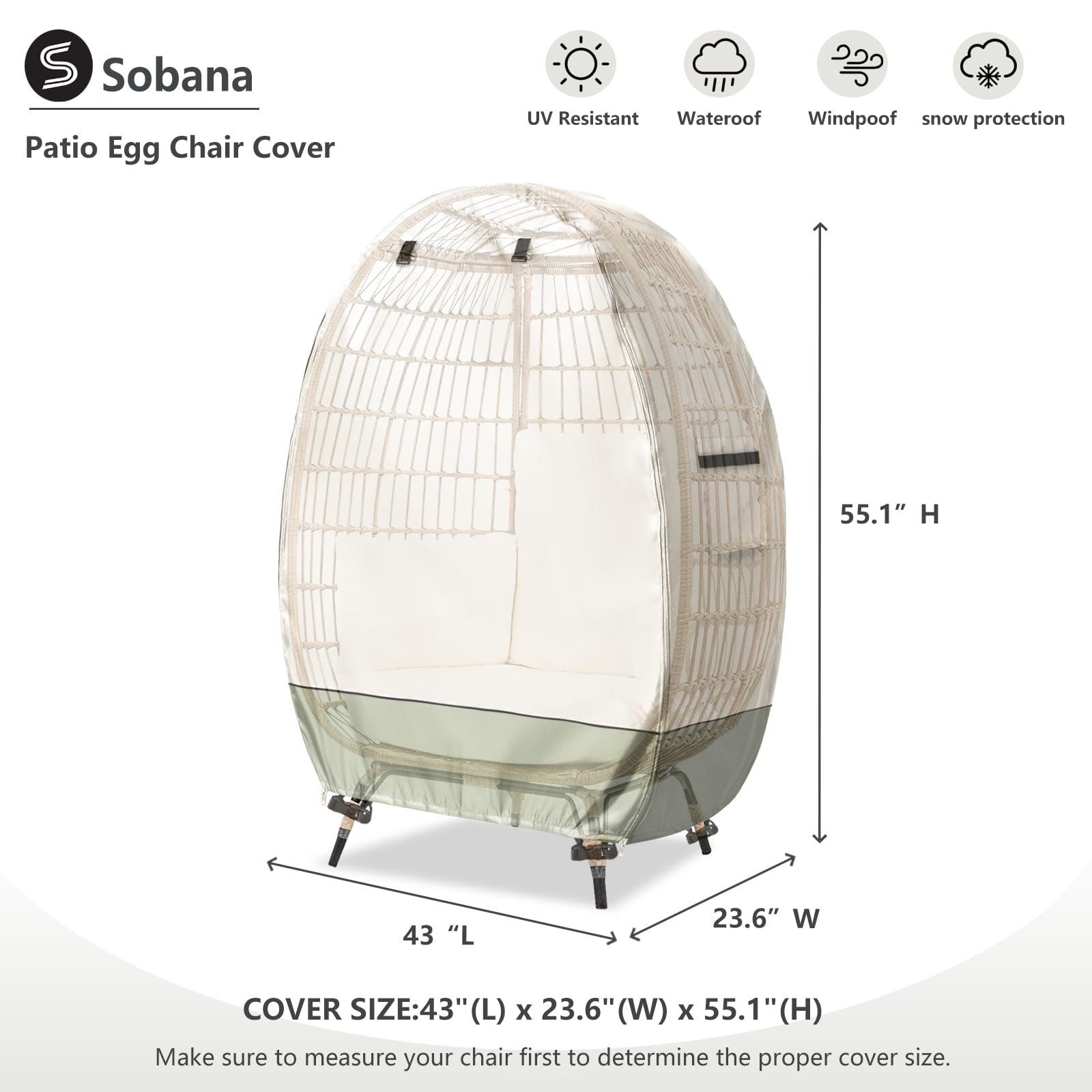 Sobana close-up of 600D fabric texture showing durable protection