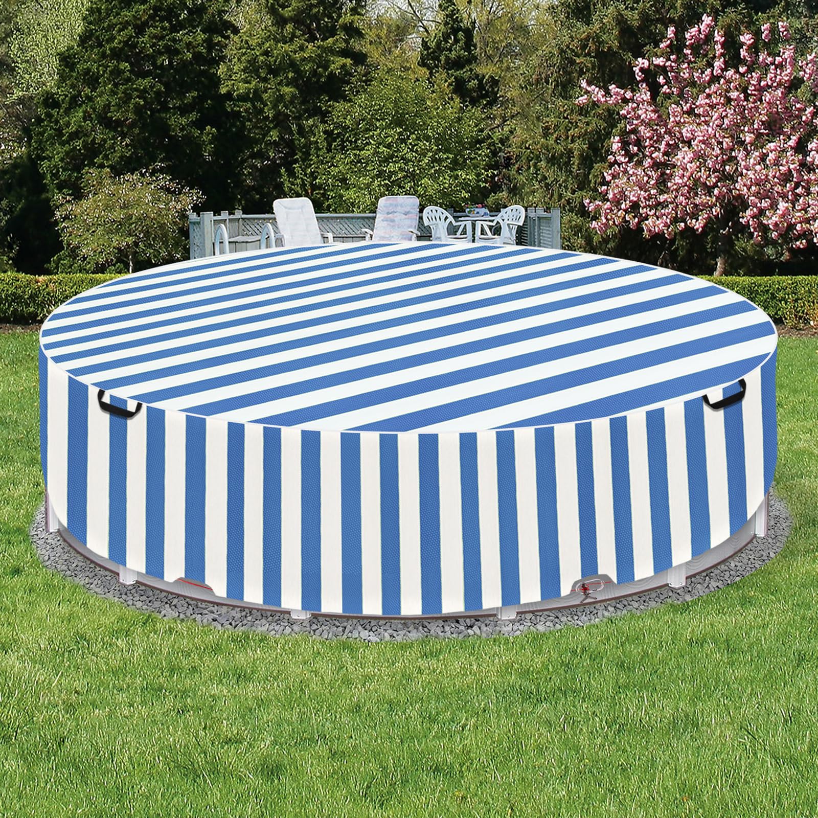 Sobana cover shedding water to show waterproof backing and easy maintenance