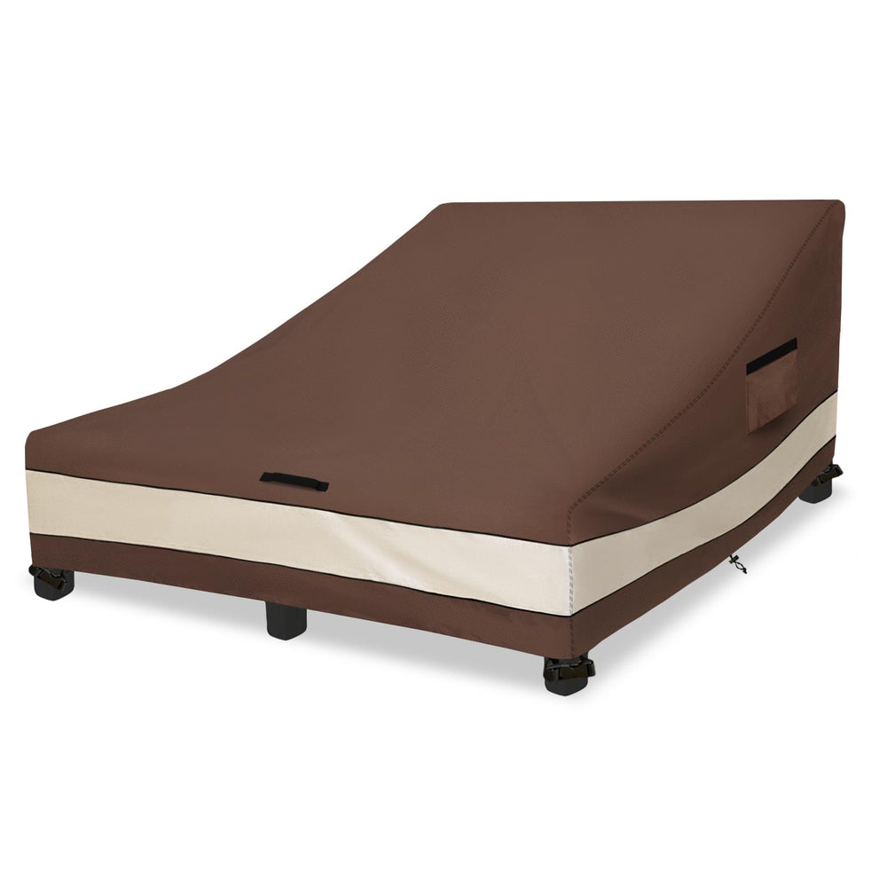 Sobana front view of double chaise cover protects furniture from weather