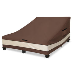 Sobana front view of double chaise cover protects furniture from weather