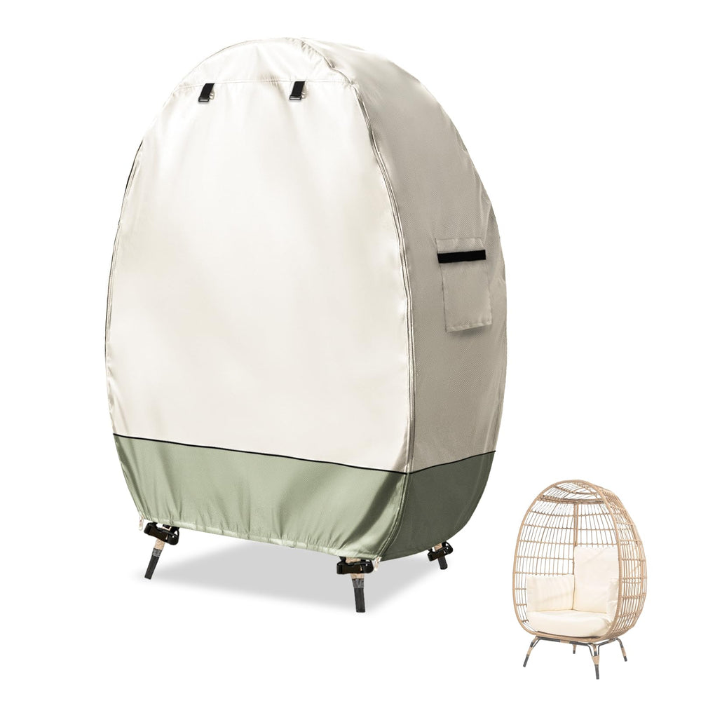 Sobana front view of egg chair cover protecting patio furniture