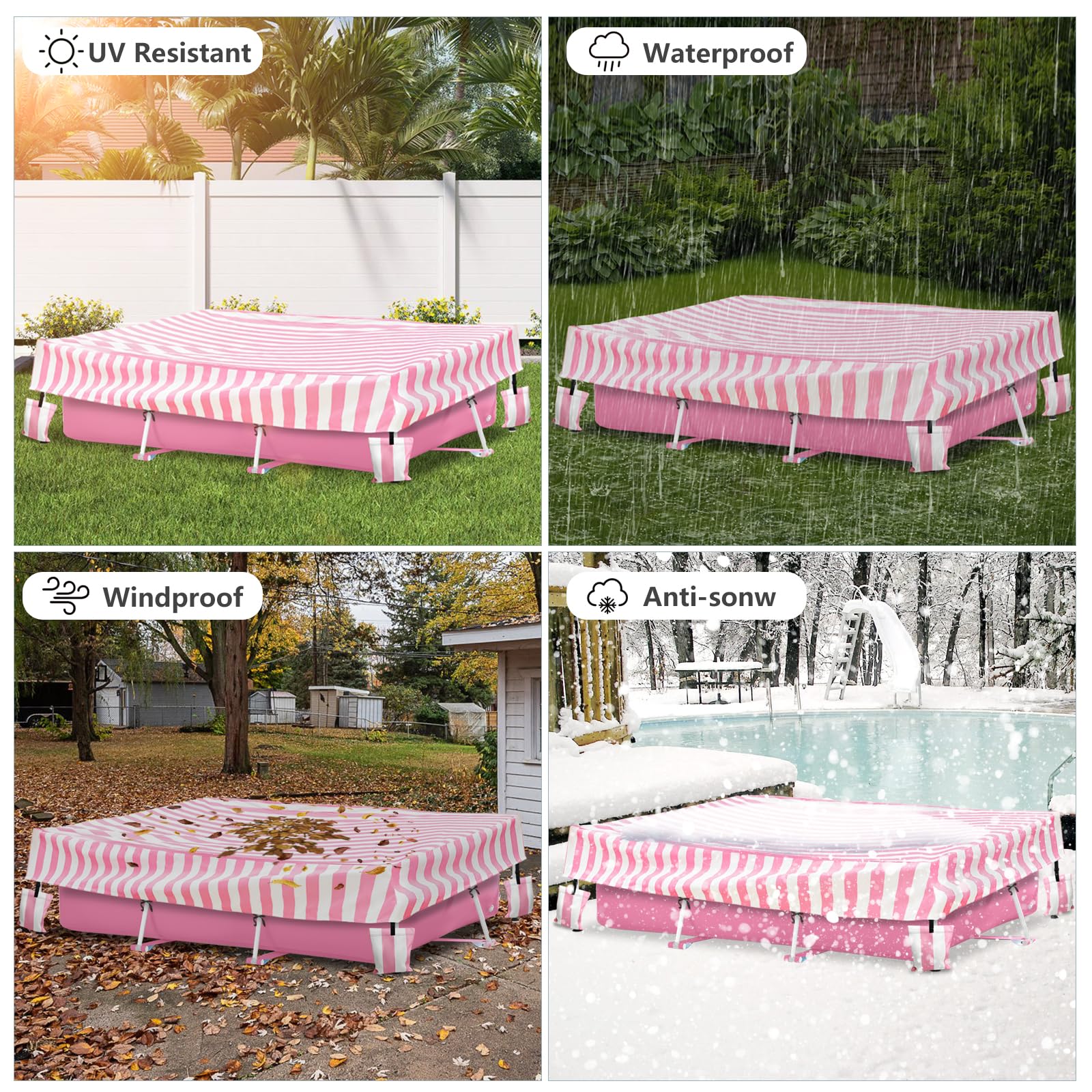 Sobana cover in backyard lifestyle setting highlighting easy seasonal use