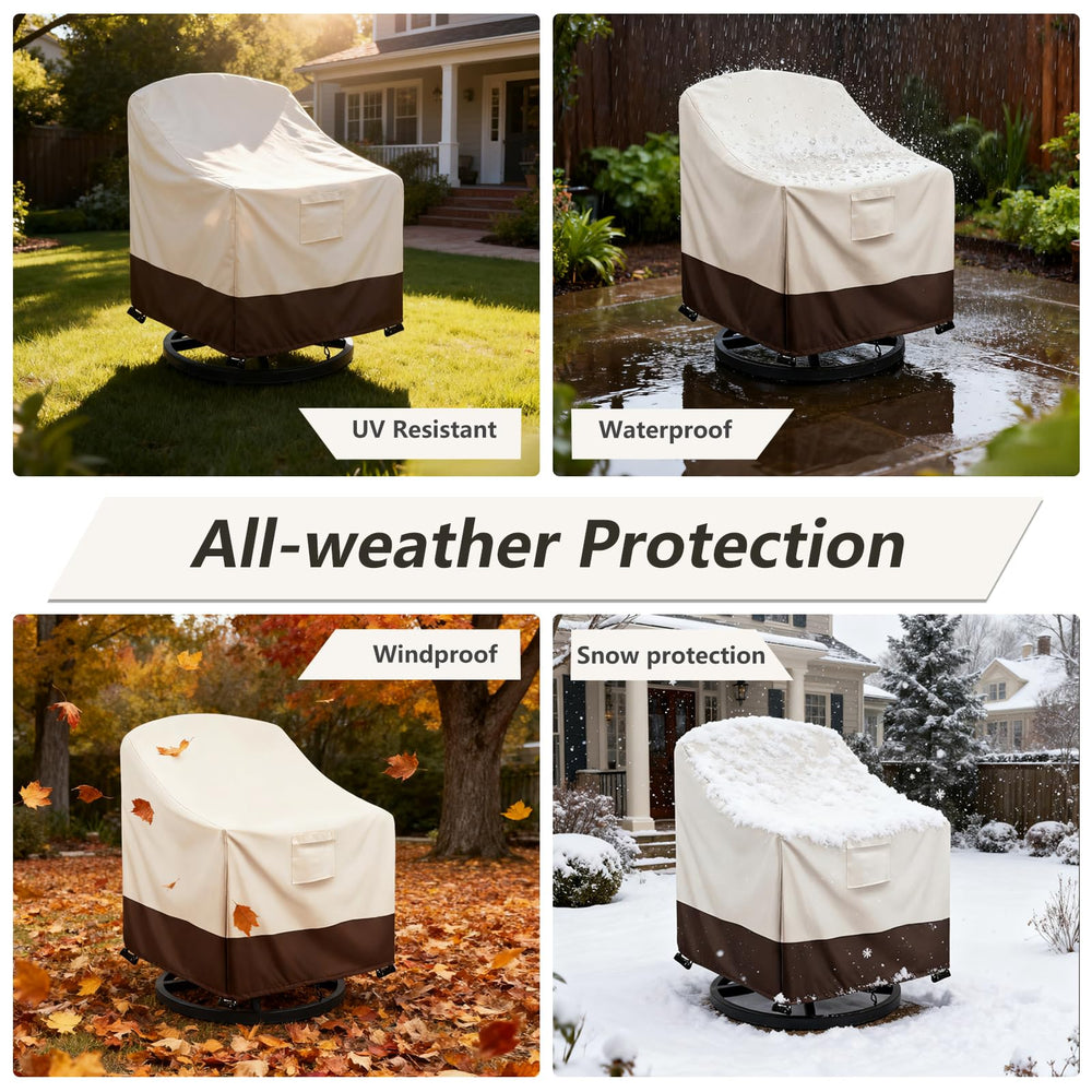 Sobana lifestyle shot on patio showing covers protecting furniture and style
