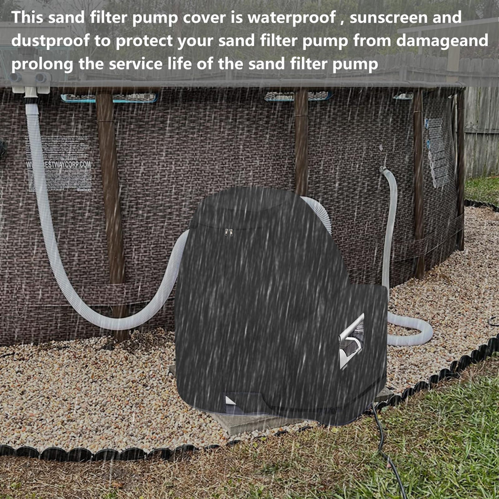 Sobana installed poolside demonstrating weather protection and neat appearance
