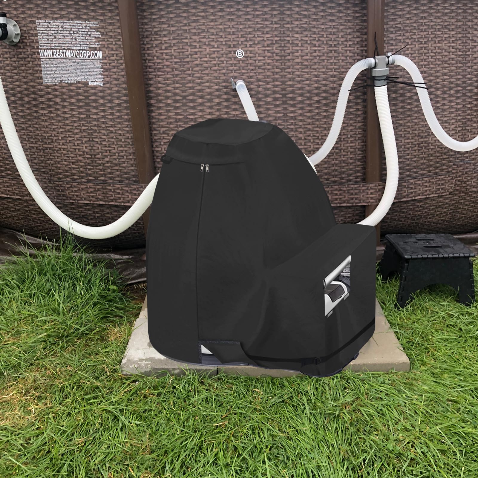Sobana folded cover and storage bag for compact off-season storage