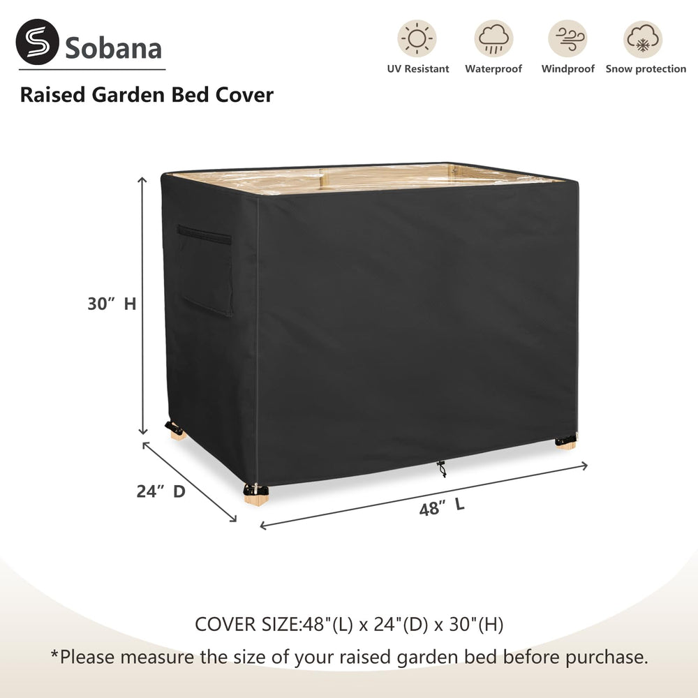 Sobana transparent PVC top window for quick plant checks