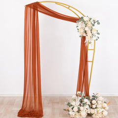 Socomi draped arch at a ceremony demonstrating romantic flowing effect