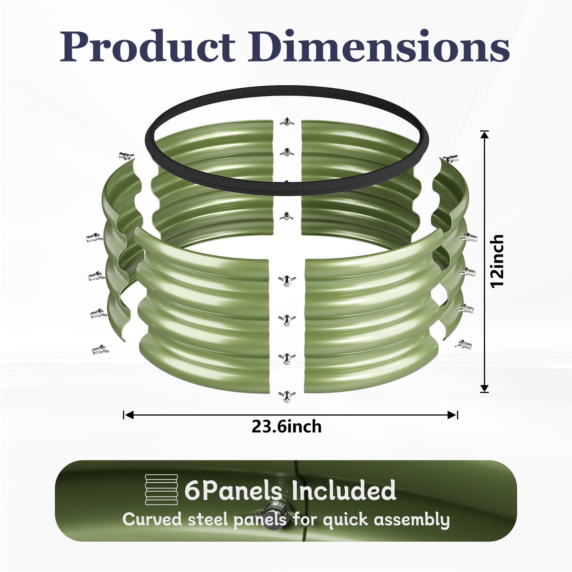 SOCONT planter filled with soil demonstrating planting depth and stability