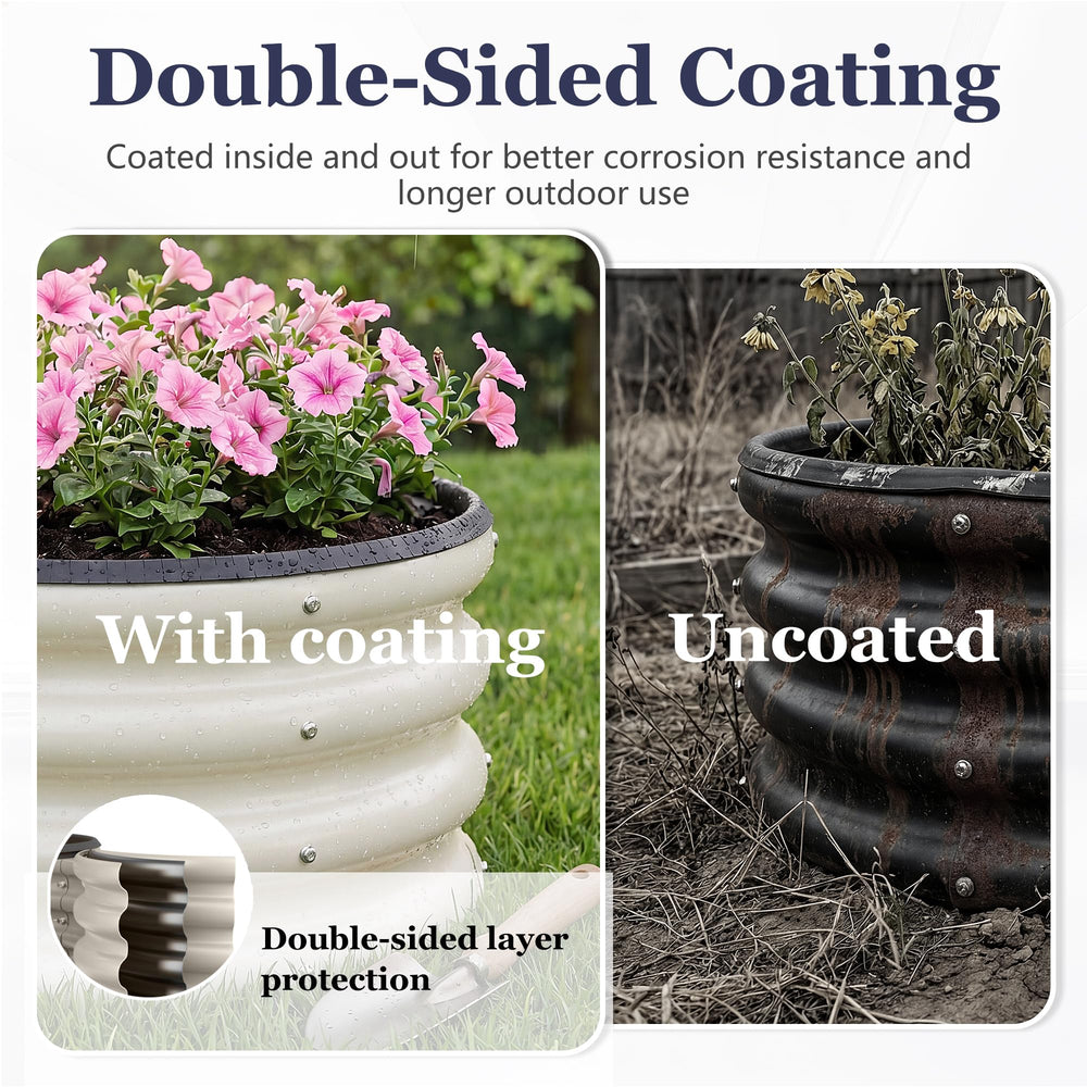 SOCONT painted finish close-up demonstrating double-layer protection outdoors