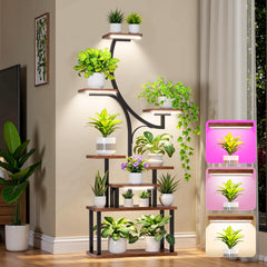 softeen front view full stand showing 8 tiers and neat plant display benefit: saves floor space