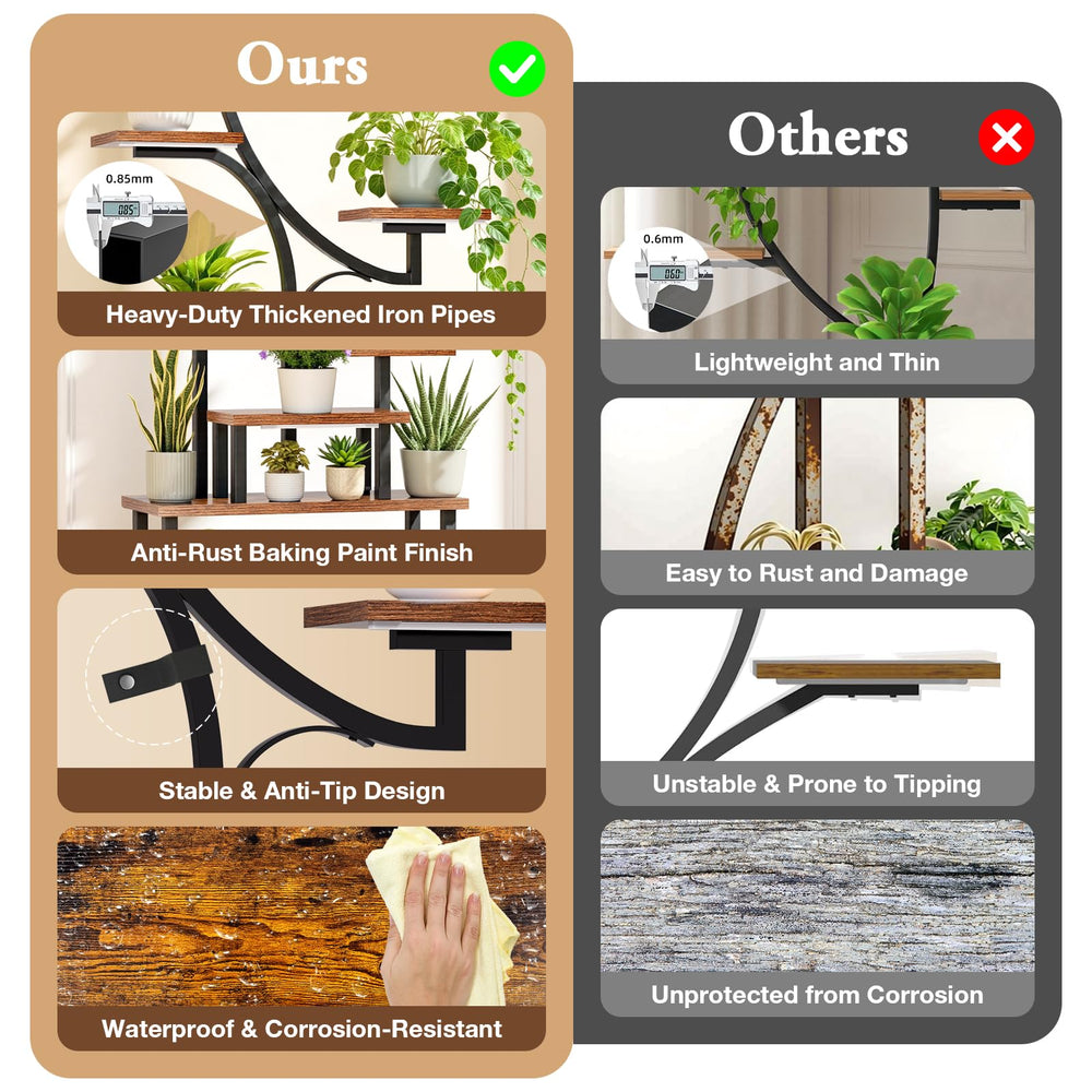 softeen in use varied plants display showing multiple pots benefit: supports diverse plants
