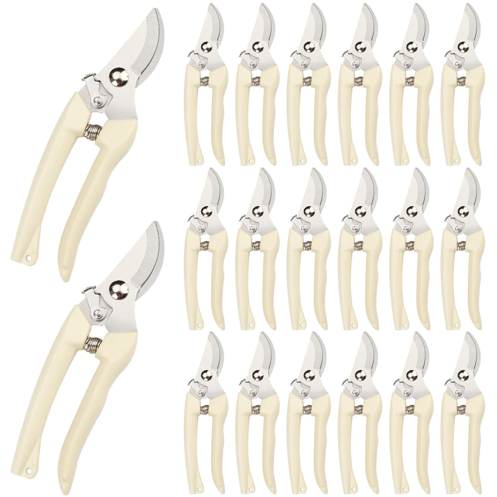 SoftSense front-facing pack of 20 garden scissors showing multiple tools and branding for easy distribution