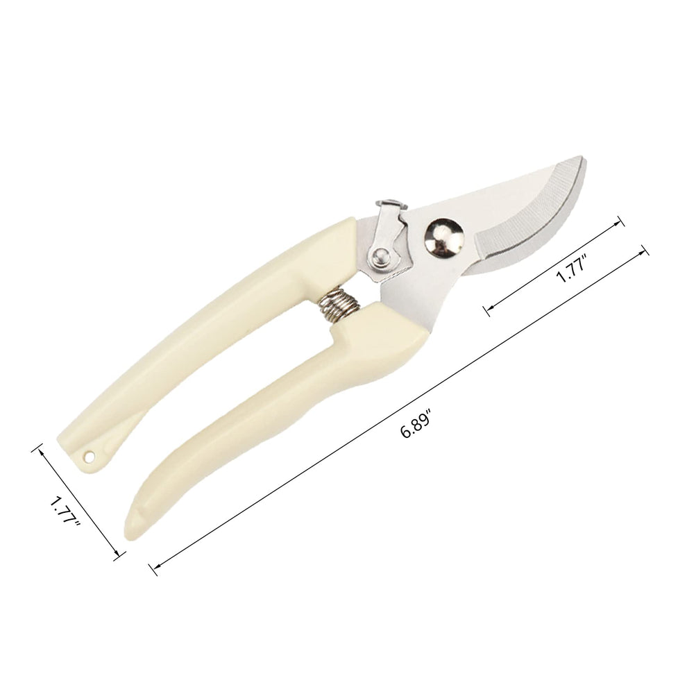 SoftSense garden scissors held in hand to show scale and comfortable one-handed use