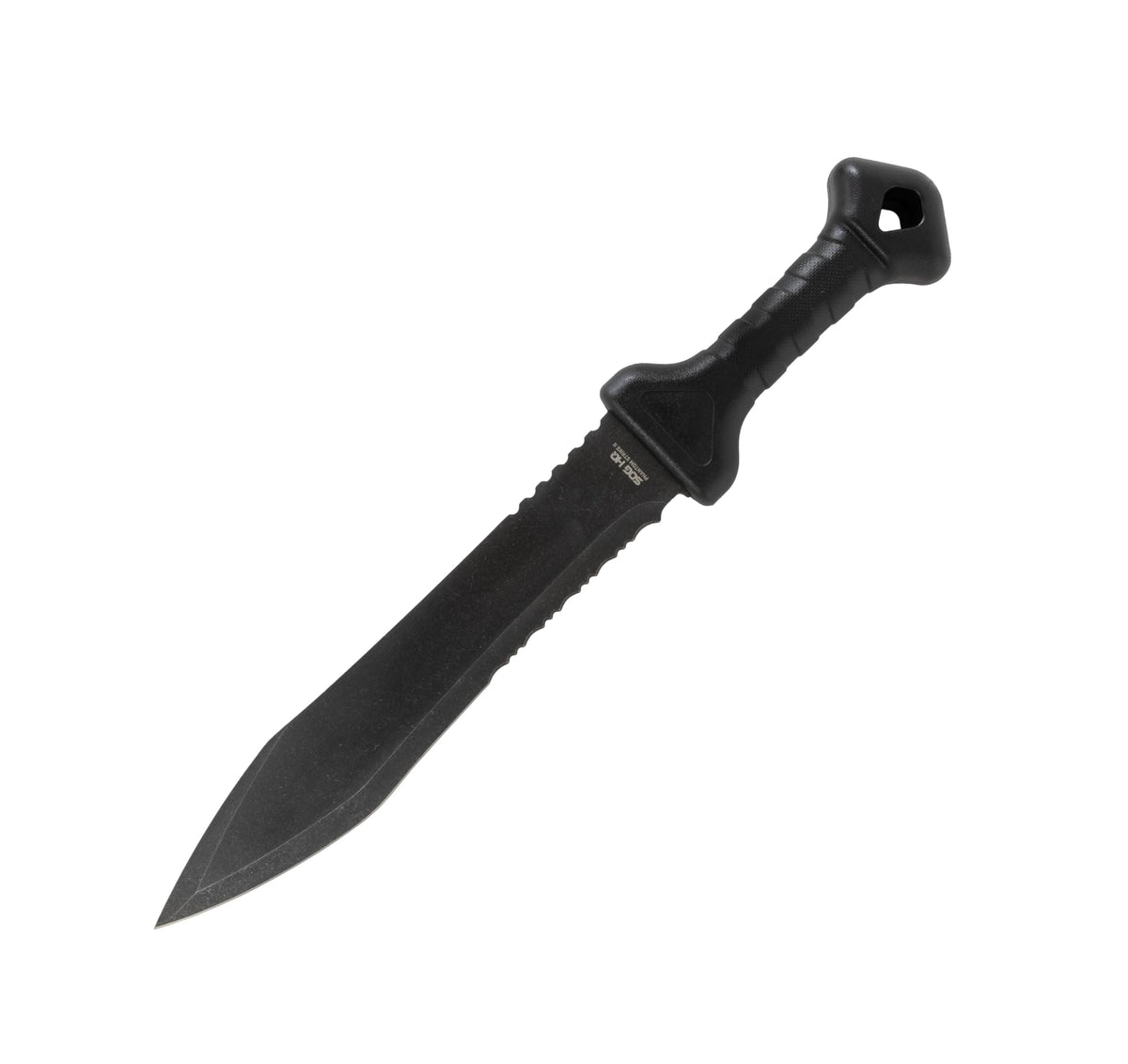 SOG Phantom Strike front view showing full machete and sheath for reliable carry