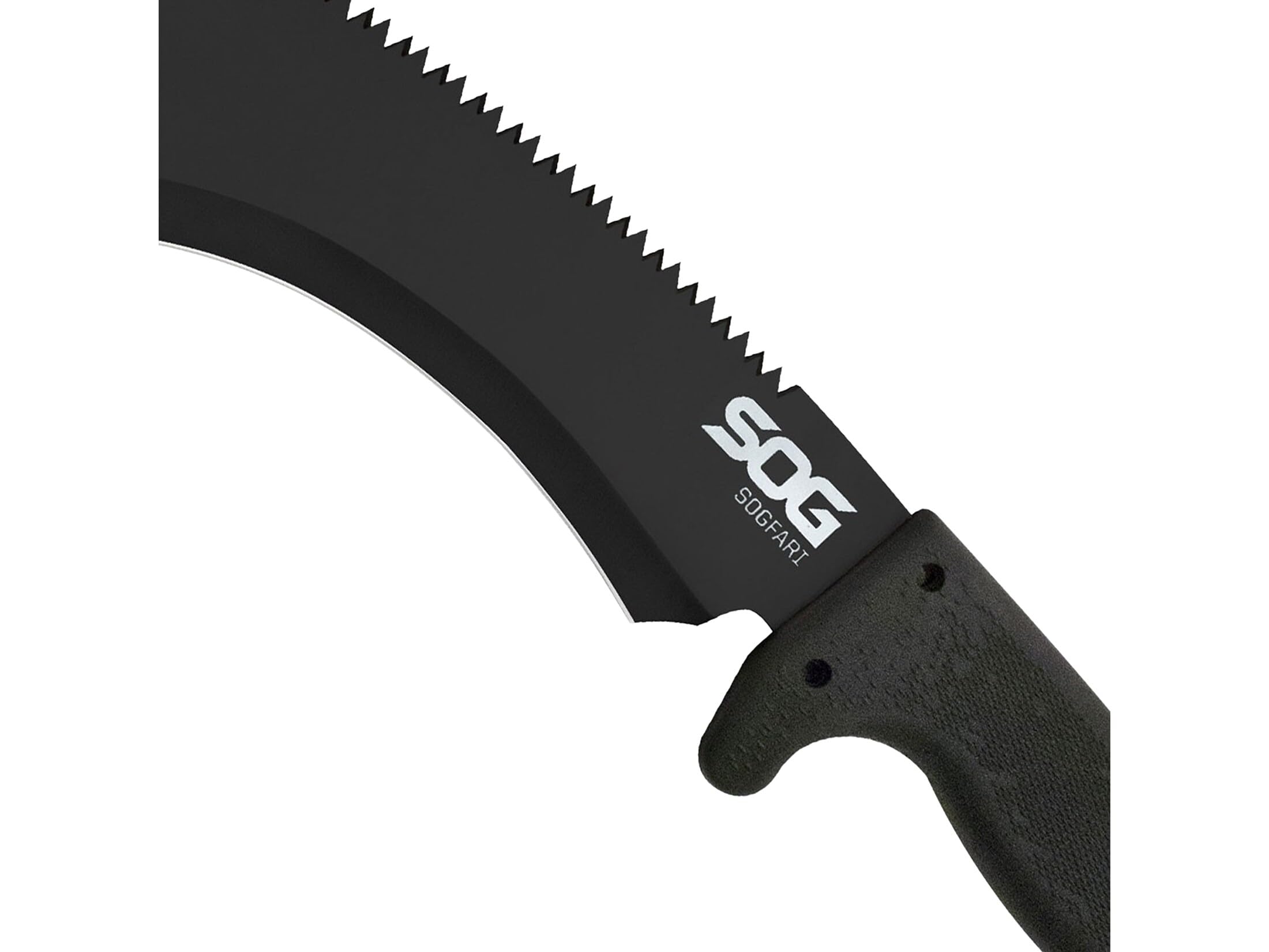 SOG kukri handle texture demonstrating secure grip and reduced slippage