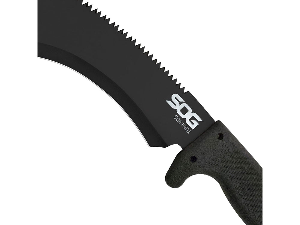 SOG kukri handle texture demonstrating secure grip and reduced slippage