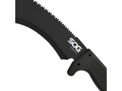 SOG kukri handle texture demonstrating secure grip and reduced slippage