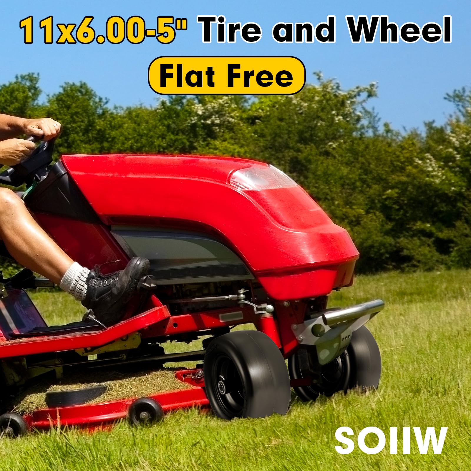 Soiiw angled profile showing alloy rim strength and stable wheel contact
