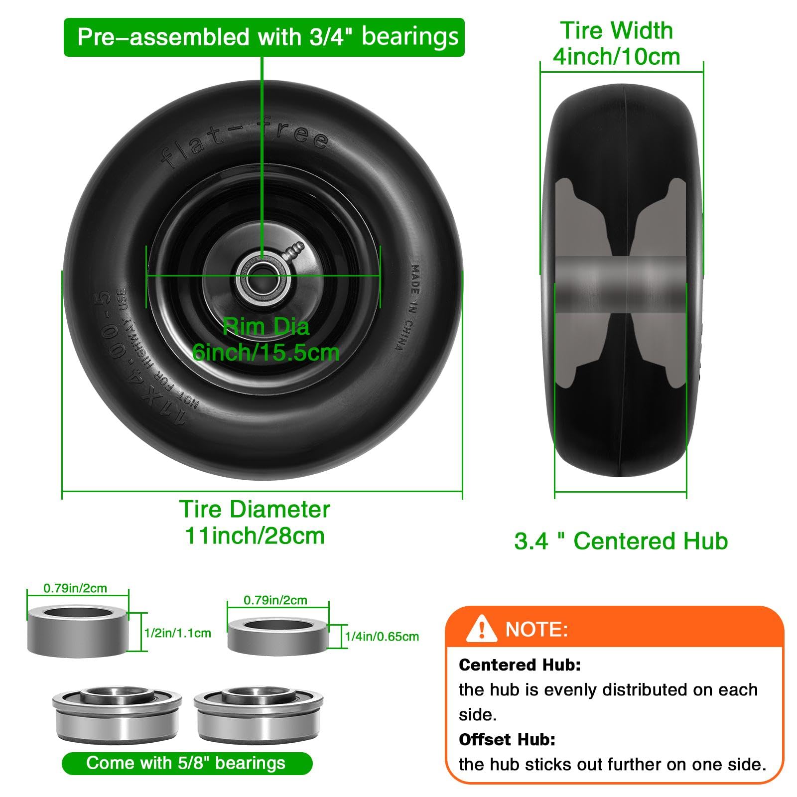 SOIIW rim and hub close-up showing alloy construction and secure fit benefit