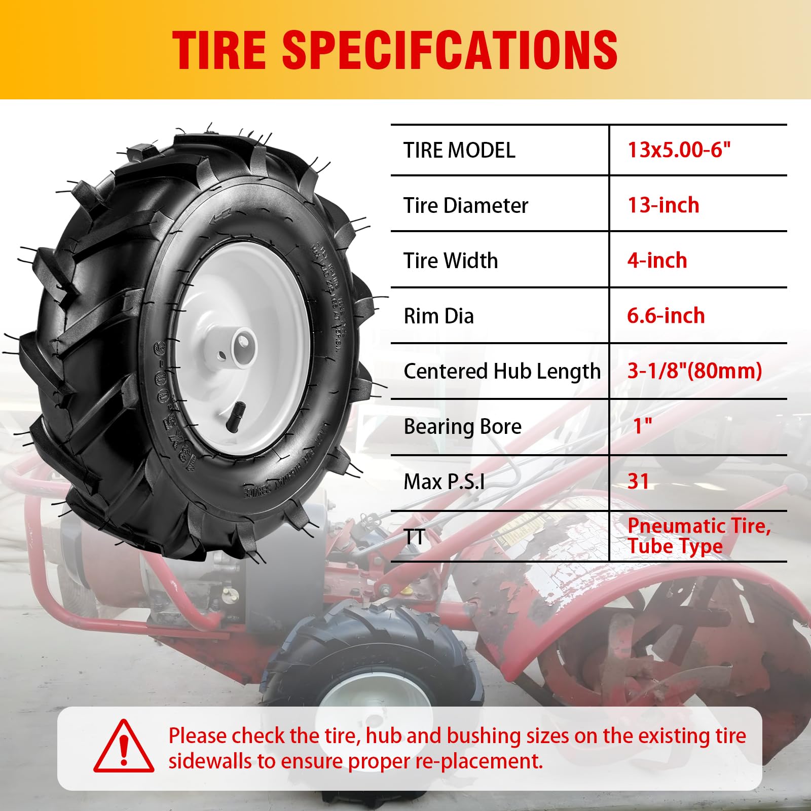 Soiiw rim detail displaying 6.6 inch rim size for correct fitment