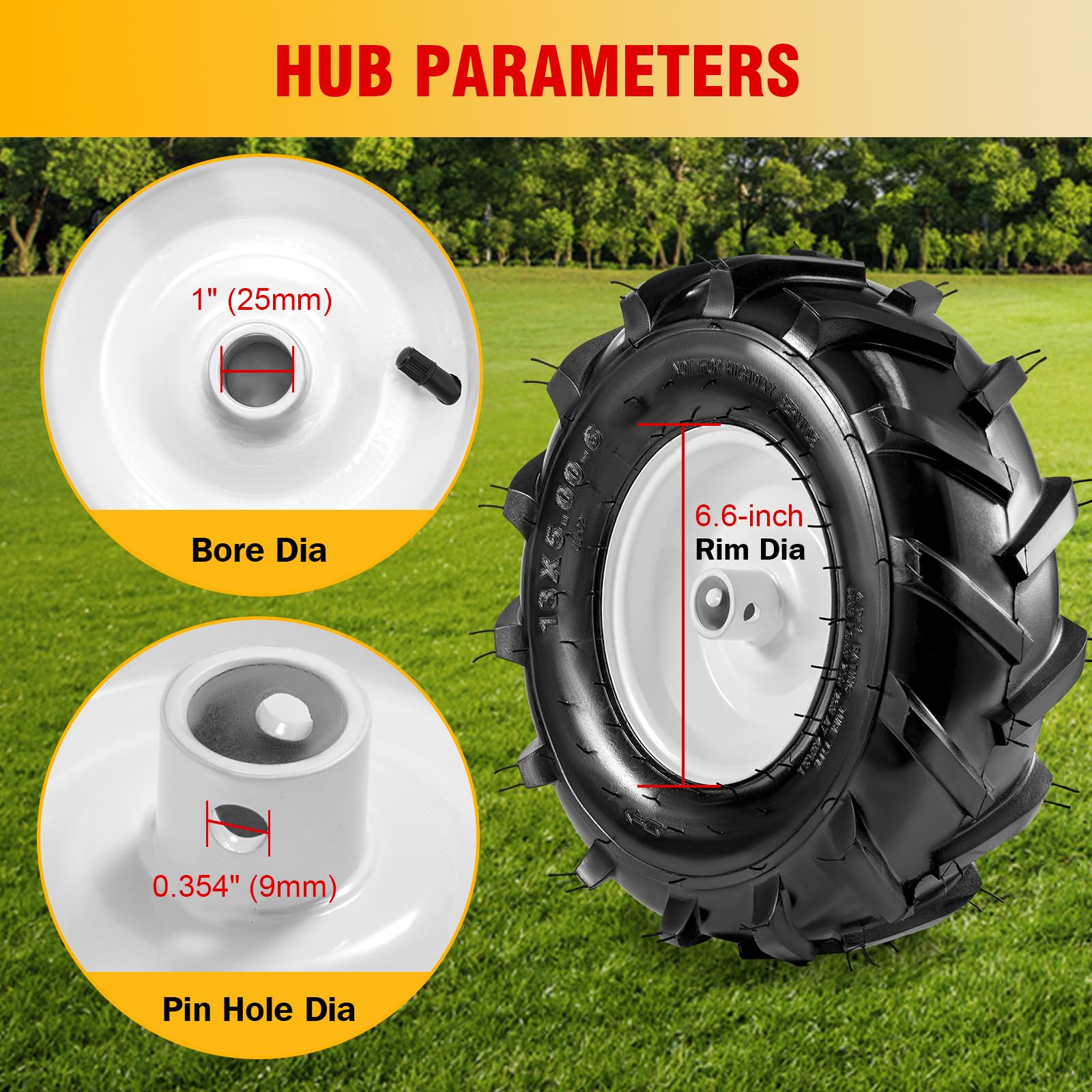 Soiiw wheel beside ruler showing 13 inch diameter for sizing confirmation