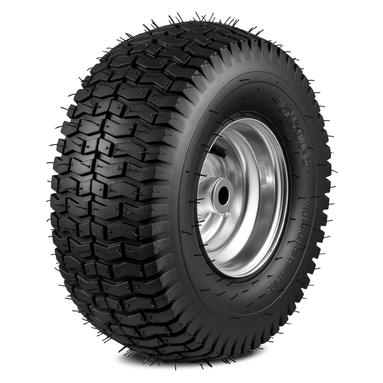Soiiw side profile highlighting tread and wider footprint for turf protection