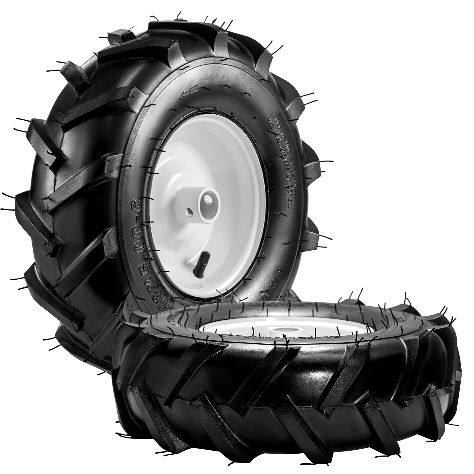 Soiiw close-up of lug tread delivering improved traction in loose soil