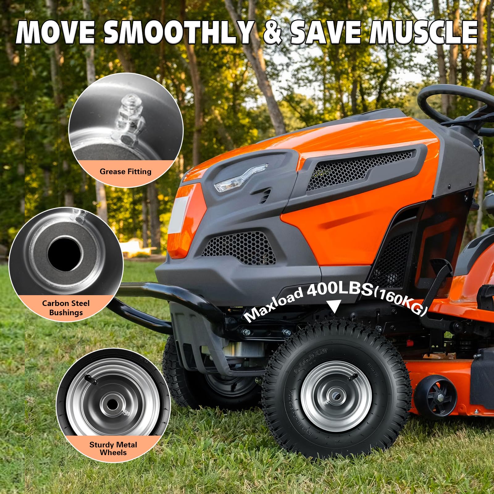 Soiiw tread on grass demonstrating gentle grip with minimal turf damage