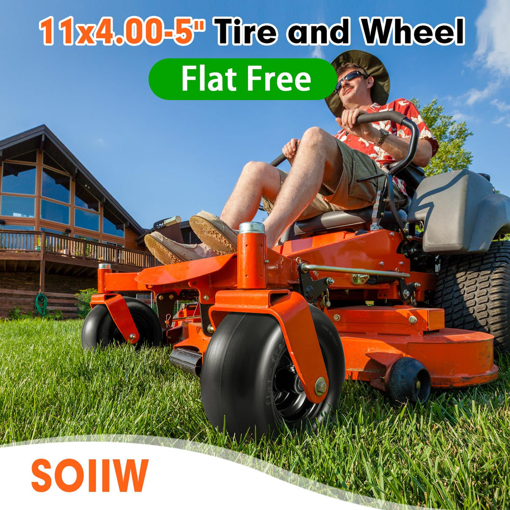 SOIIW two-wheel pack staged in lawn setting for durable lawn care benefit