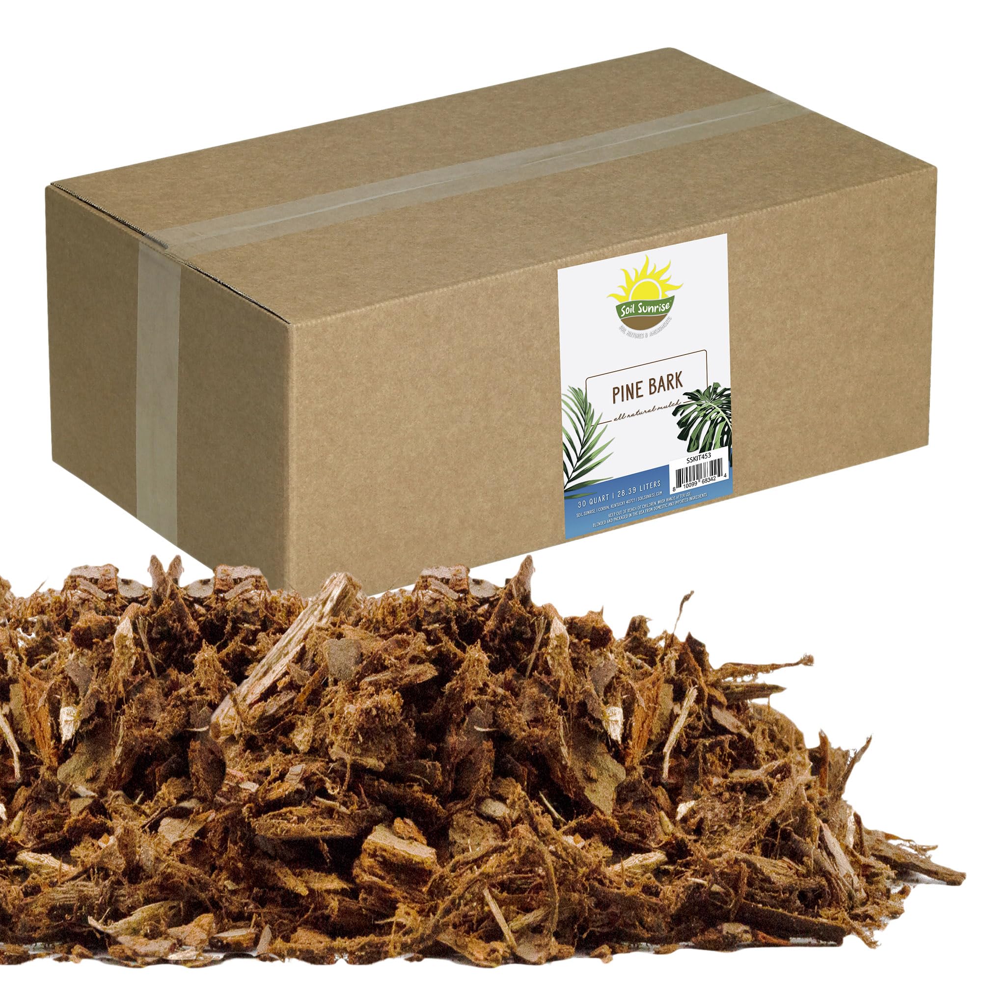 Soil Sunrise empaque frontal mostrando 30 cuartos y uso práctico