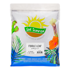 Soil Sunrise bag front view showing product branding and usage benefits