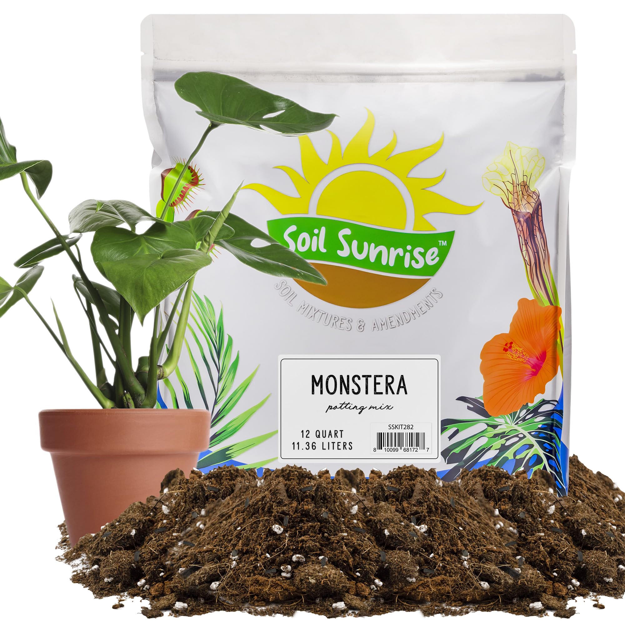Soil Sunrise front packaging showing product name and 12 quart size benefit