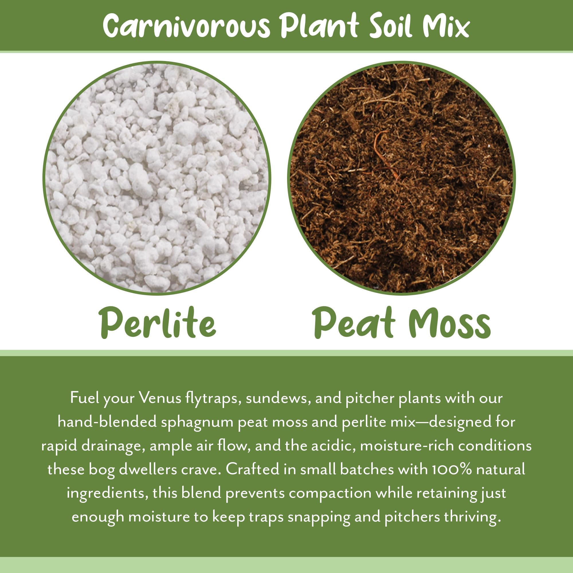 Soil Sunrise used in a Venus fly trap pot promoting healthy trap growth