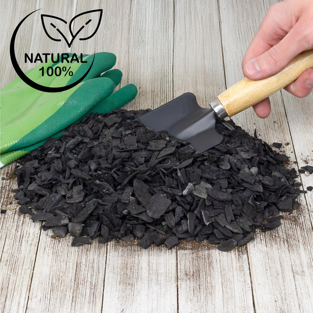 Soil Sunrise bag on shelf in plant workspace conveying natural amendment convenience